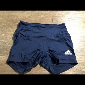 Adidas navy blue tight shorts